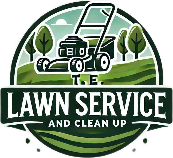 T.E. Lawn Service and Clean Up logo